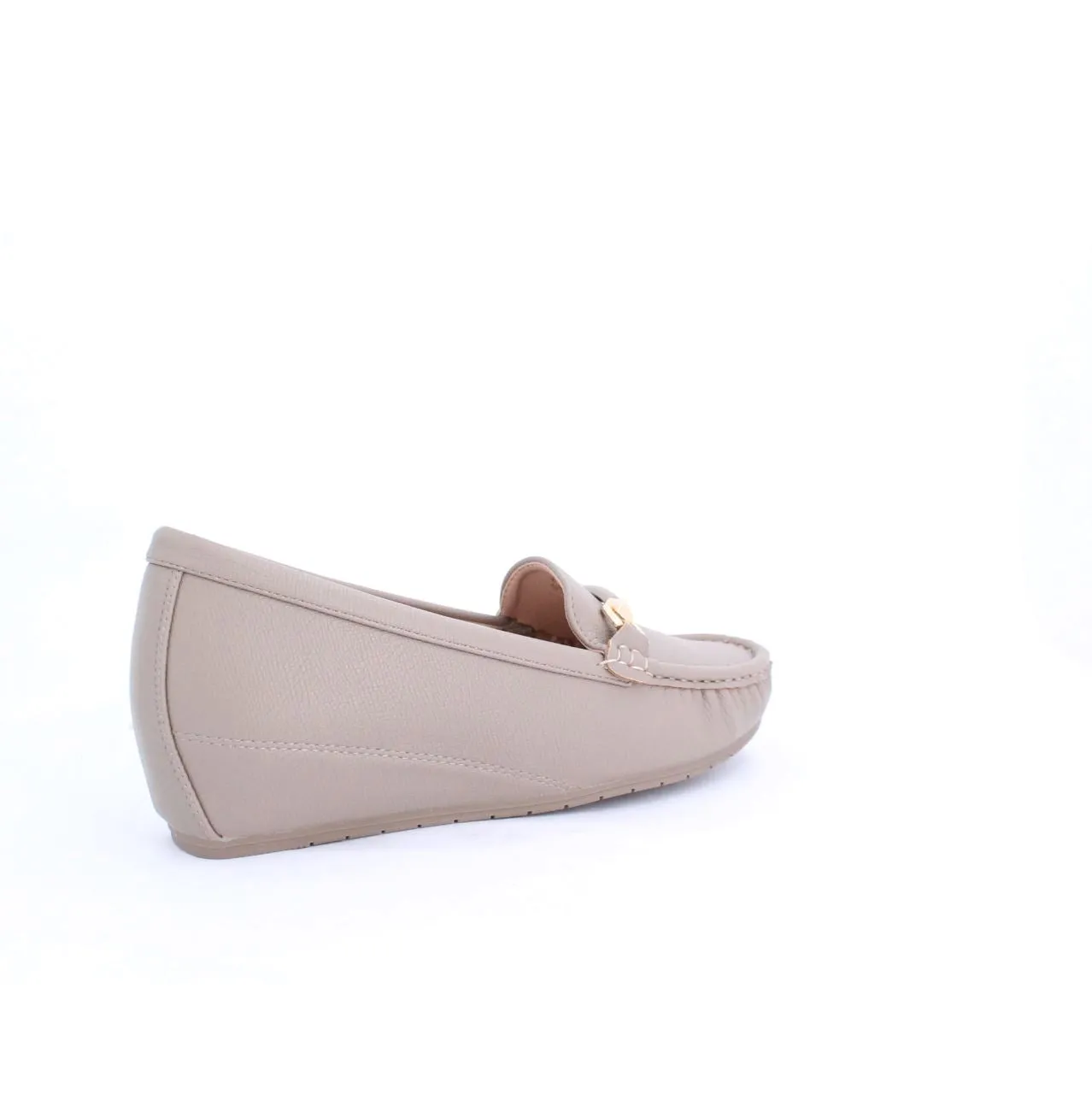 MIRA WEDGE MOCCASINS-TAUPE