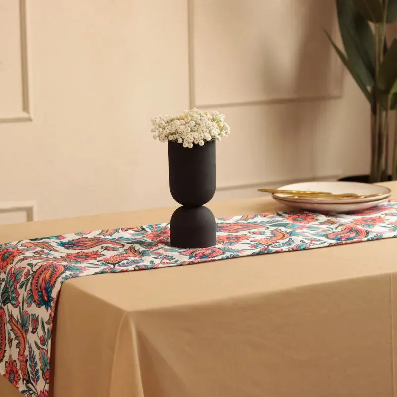 Multiclor Bright Traditional Floral Print Table Runner | 72 X 12 inches