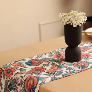 Multiclor Bright Traditional Floral Print Table Runner | 72 X 12 inches