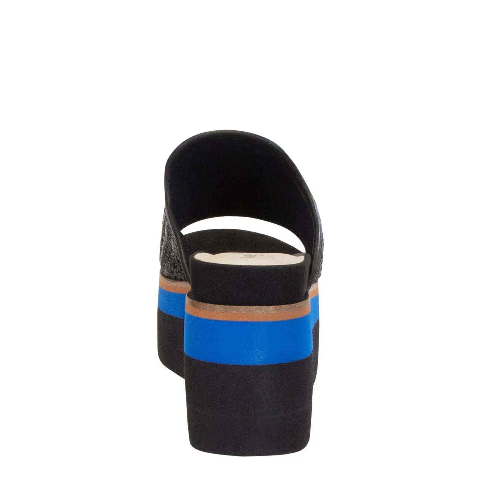 Naked Feet: Flocci in JET BLACK Wedge Sandals