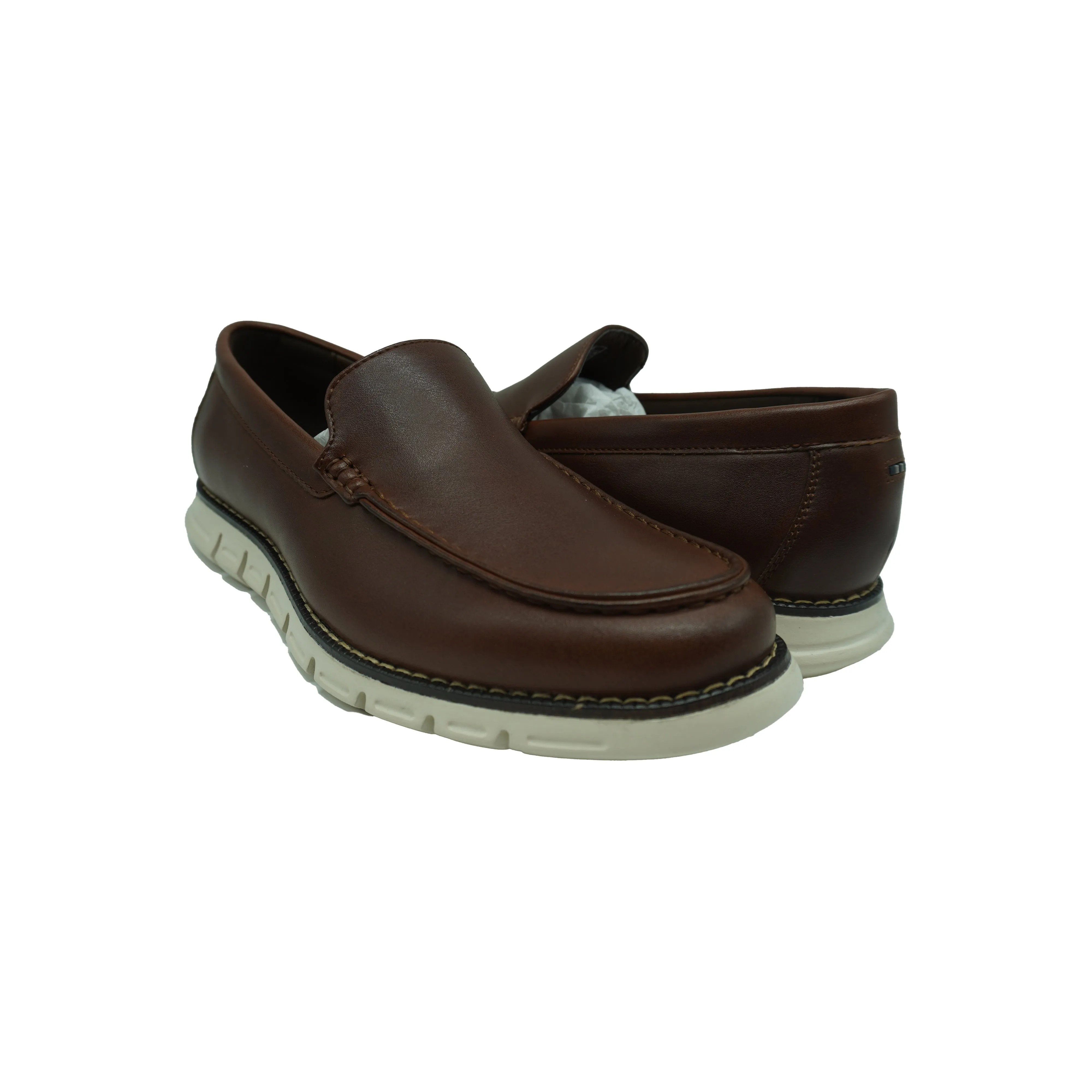 Nautica Men's Horace Slip On Dress Shoes Loafers Brown Size 7.5