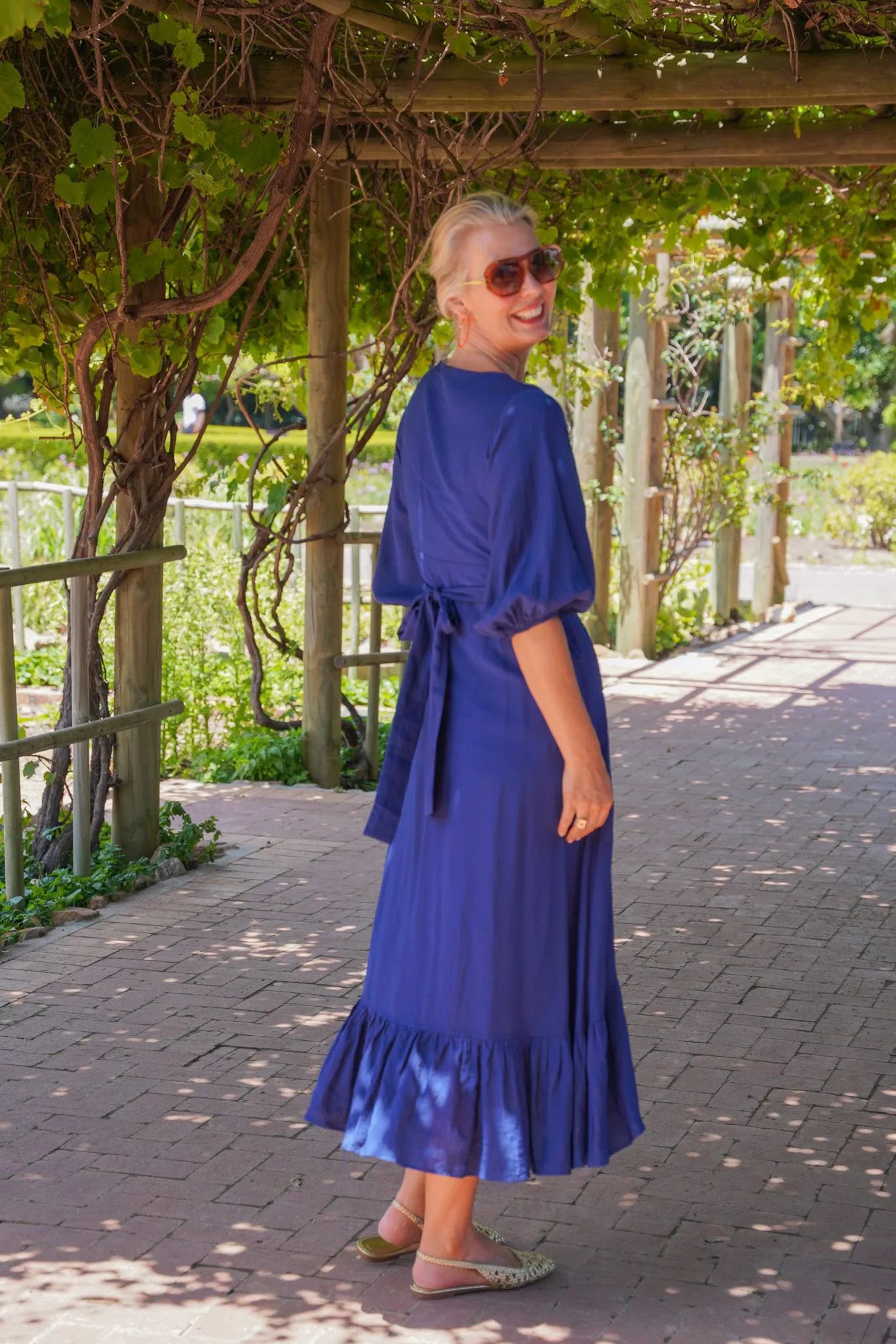 Navy Wrap Dress