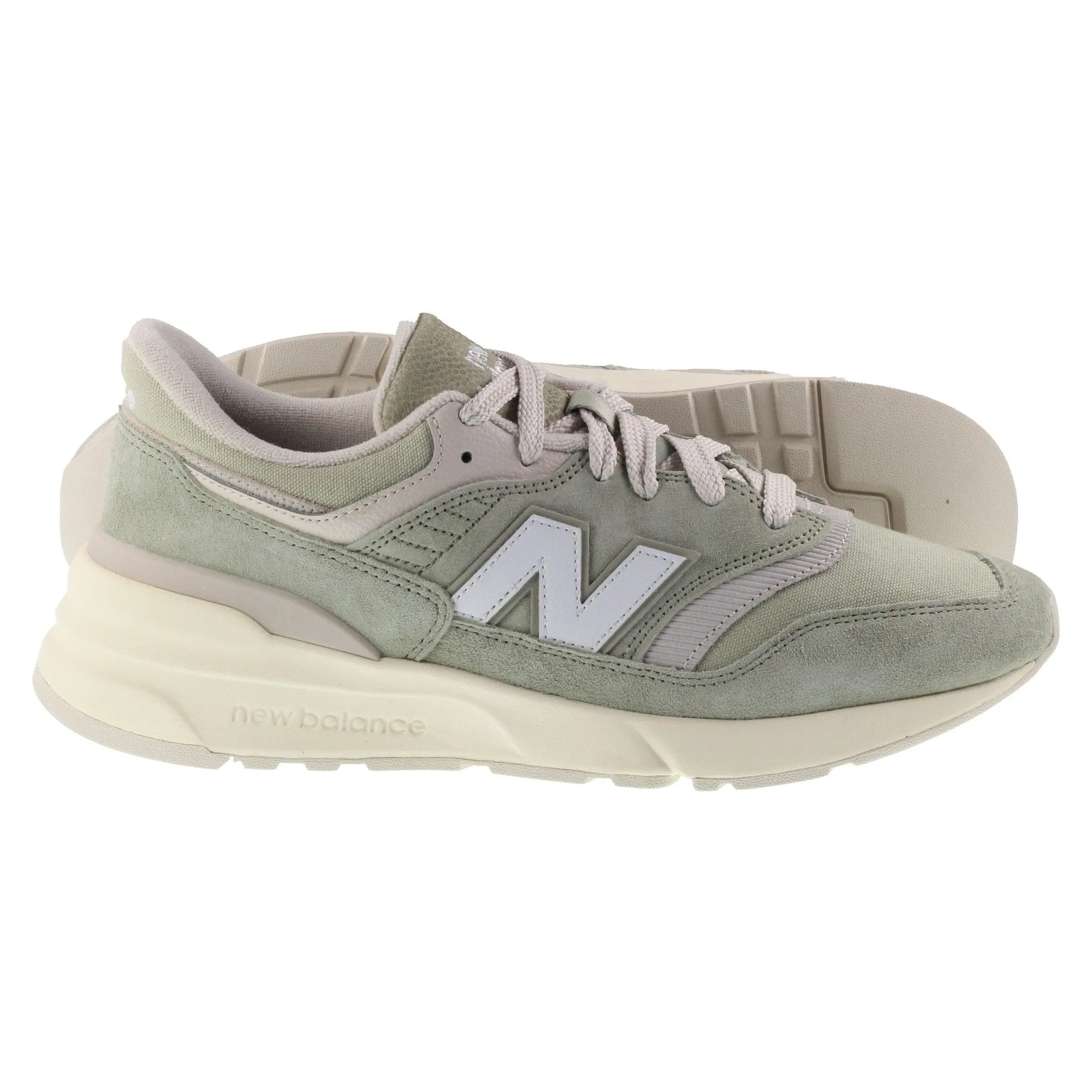 New Balance Trainers Mens 997R Dark olivine with olivine