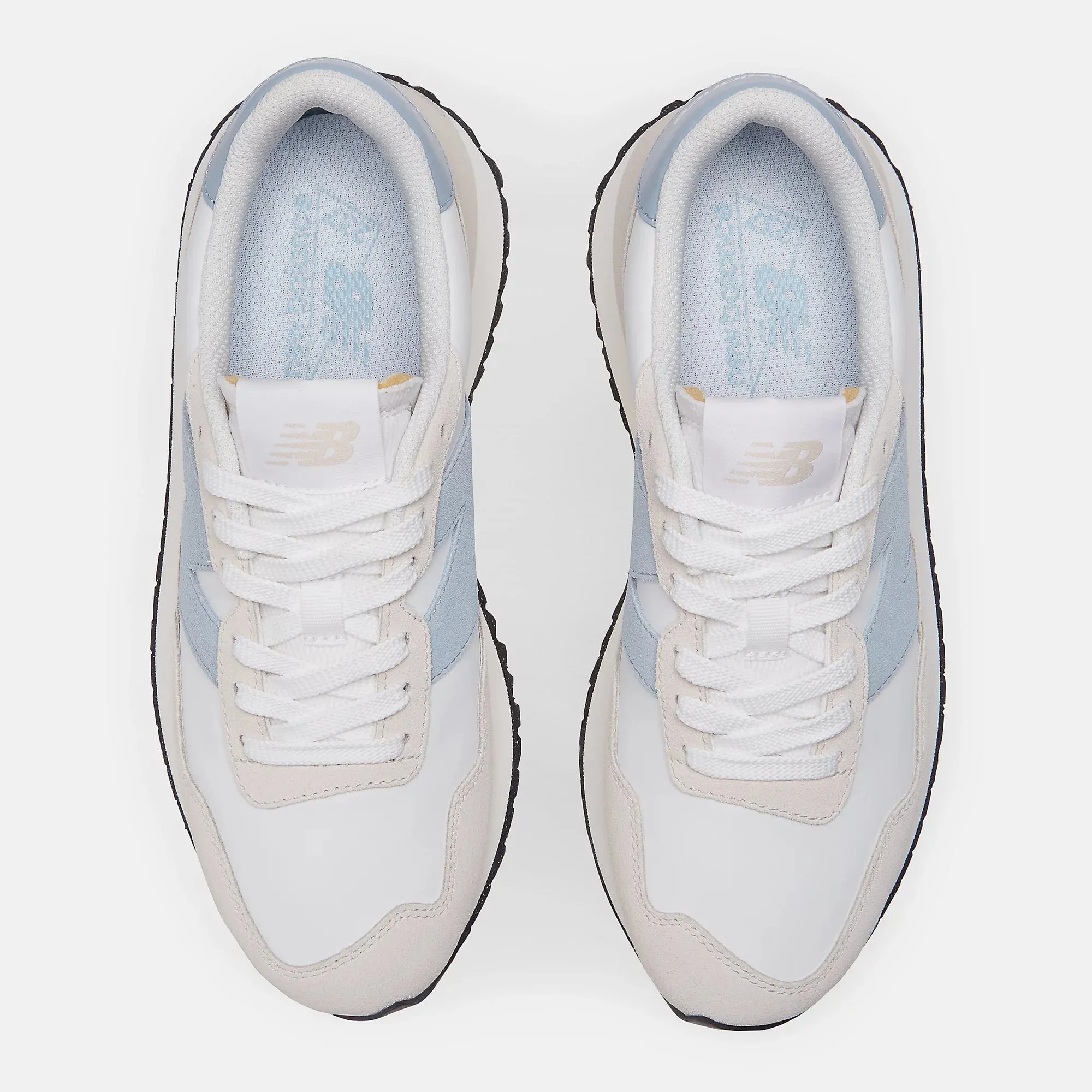 New Balance Womens 237 Fashion Trainers - White / Light Arctic Grey