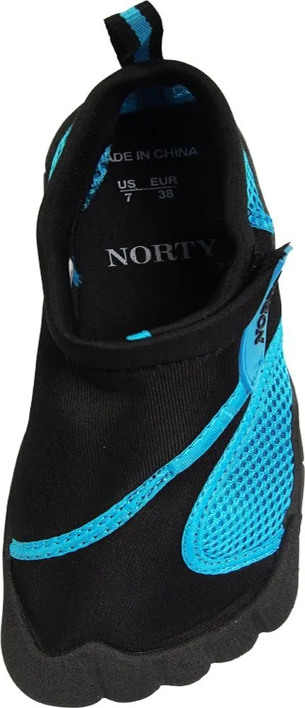 NORTY Women's Water Shoes - Aqua Swim Socks for Beach, Boat, and Pool - Skeletoe Barefoot Design - Cruise Ship Essentials - Hiking and Camping Footwear