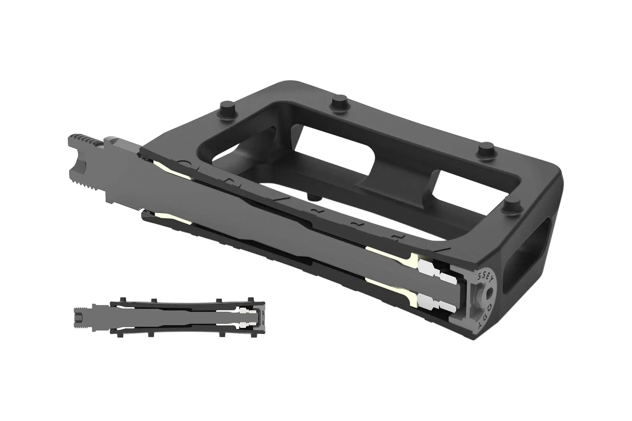 Odyssey BMX Grandstand V2 PC Pedals 9/16″ - White