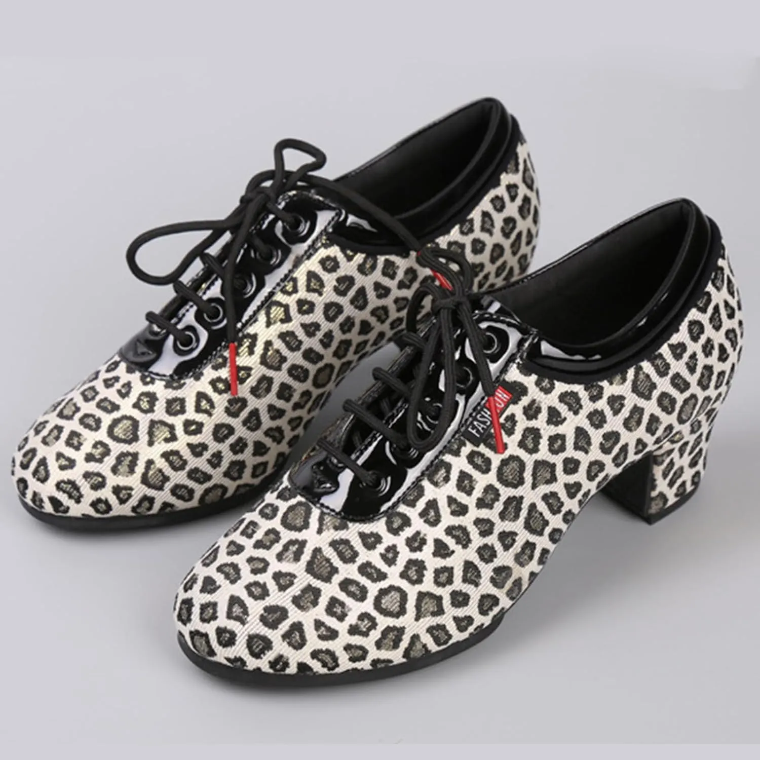 ONAIC Fashion Dance Shoes for Womens Jazz Latin Ballroom Trainers Modern 3.5Cm Heel Salsa Teaching Dancing Shoes