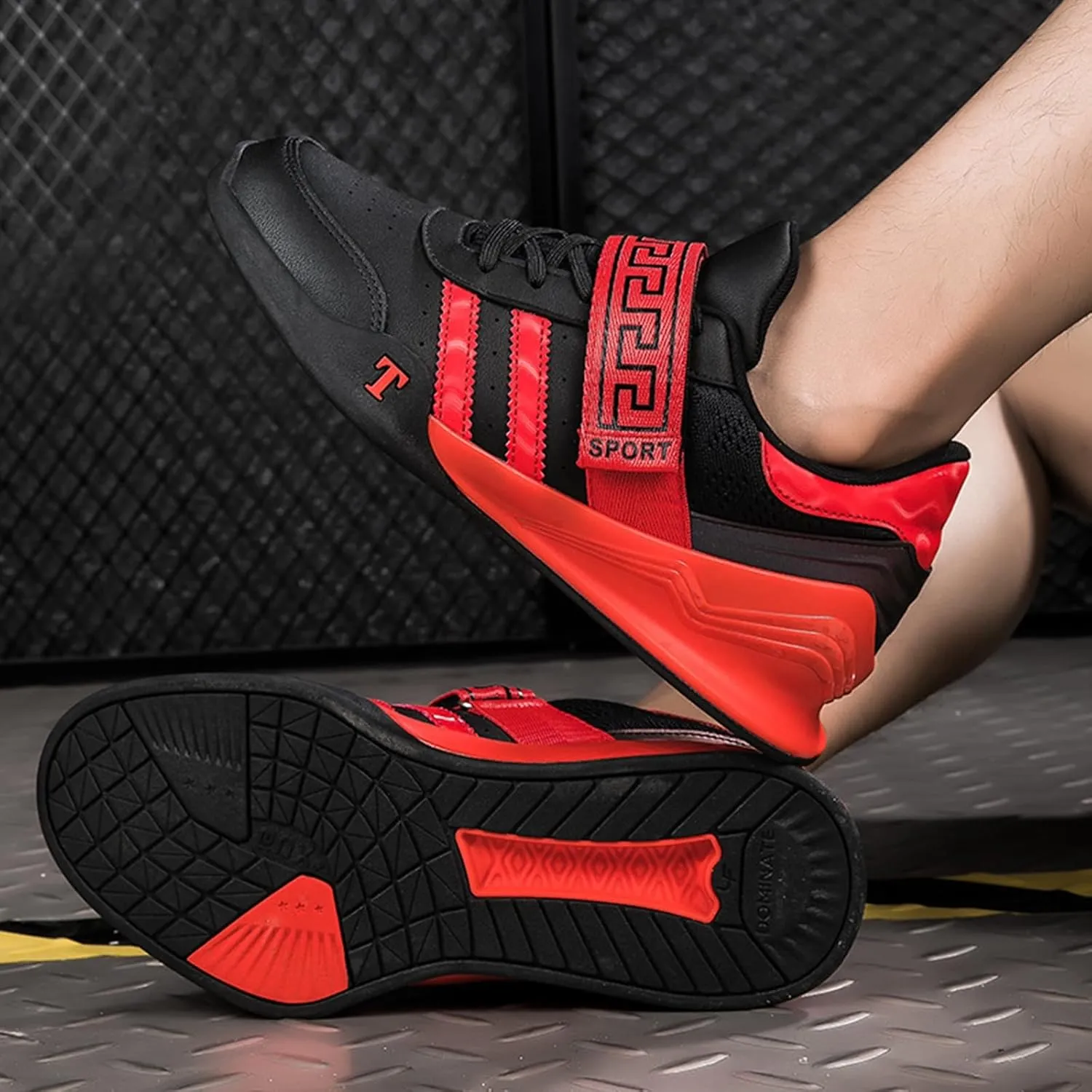 ONAIC Weightlifting Shoes for Mens Womens Gym Powerlifting Deadlift Shoes for Heavy Lifting Squat Shoes Fitness Cross Training