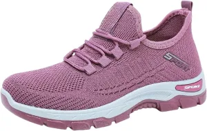 Ortho Shoes for Women Men Knitted Mesh Breathable Orthopedic Sneaker,Non Slip&Arch Support Soft-Soled Tennis Athletic Hiking Shoe,Lightweight Plantar Fasciitis Neuropathy Sneakers with Wide Toe Box
