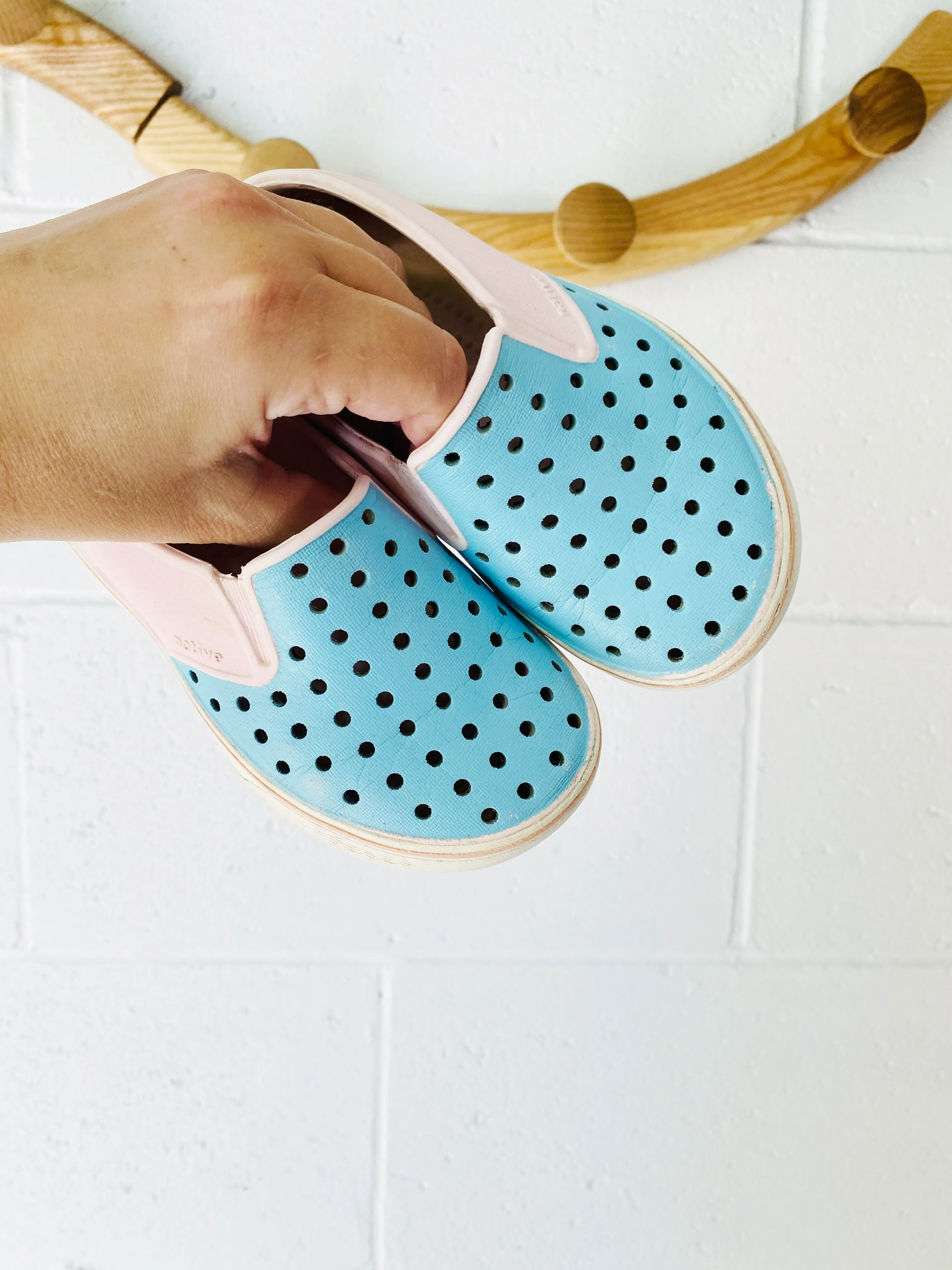 Pink   Blue Miles Shoes, size 9 (C9)