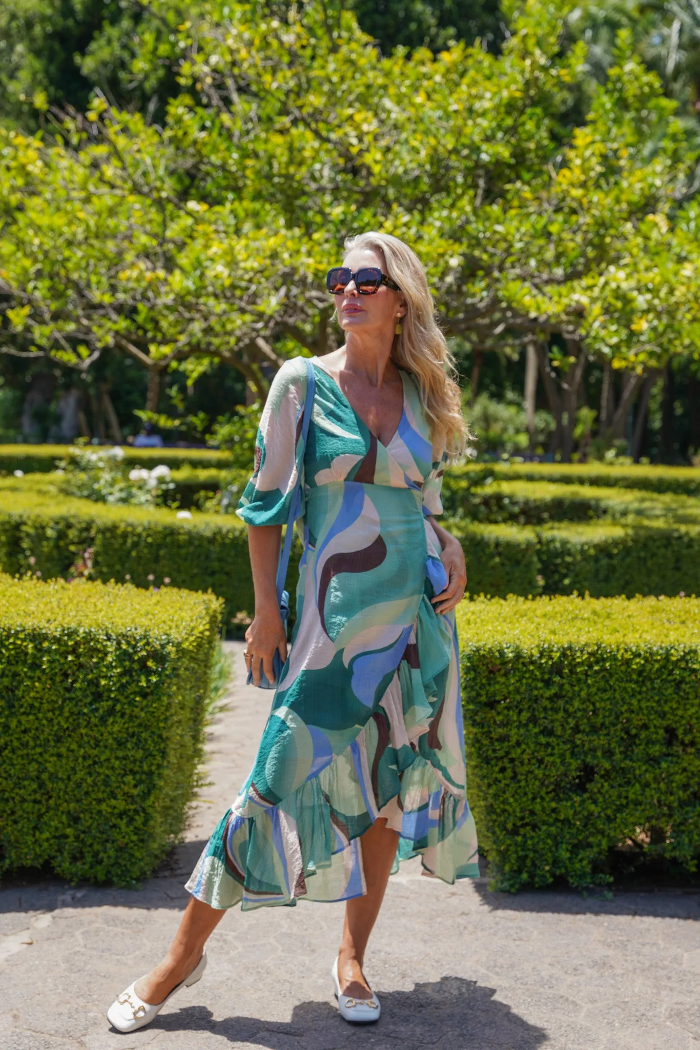 Printed Wrap Dress