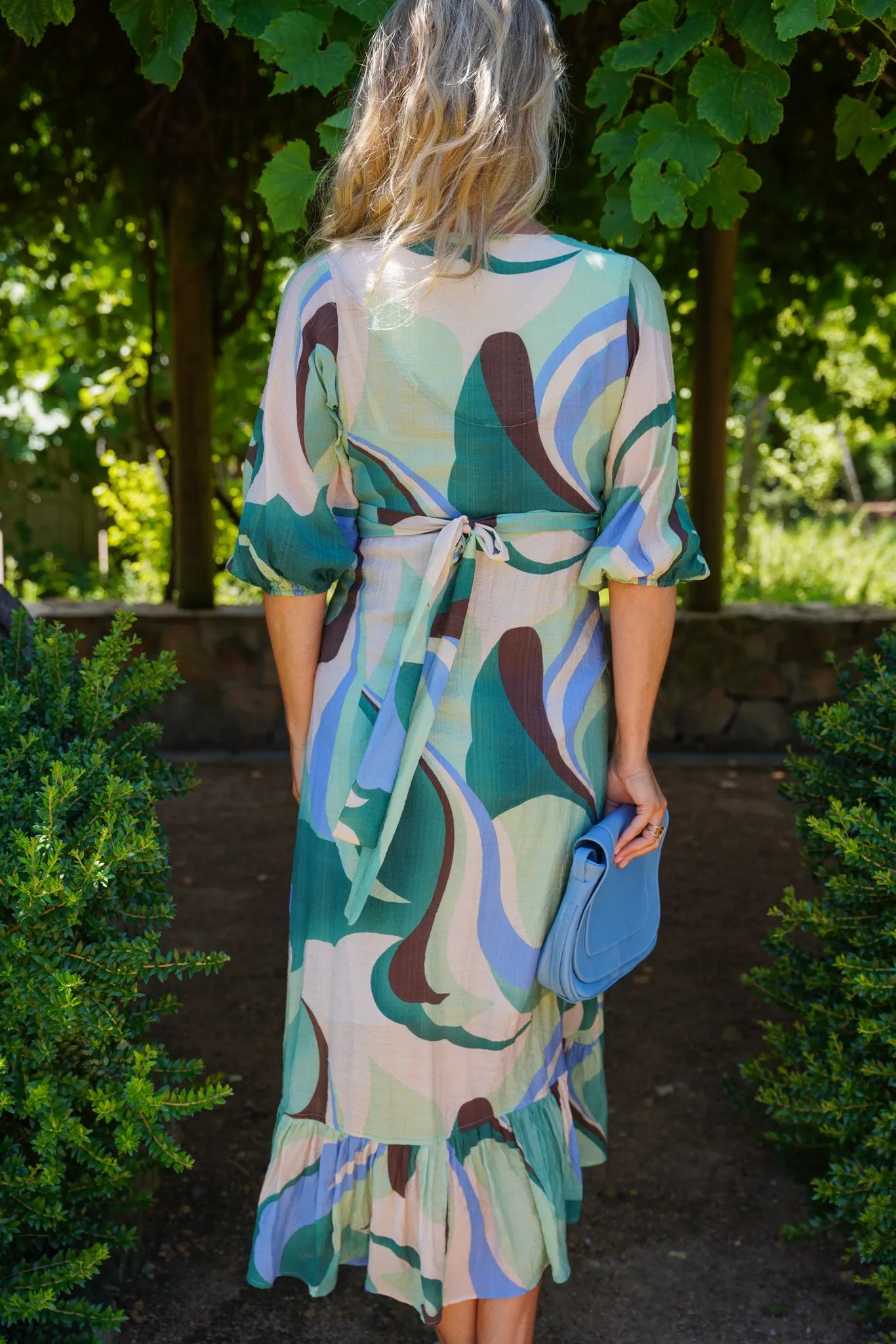Printed Wrap Dress