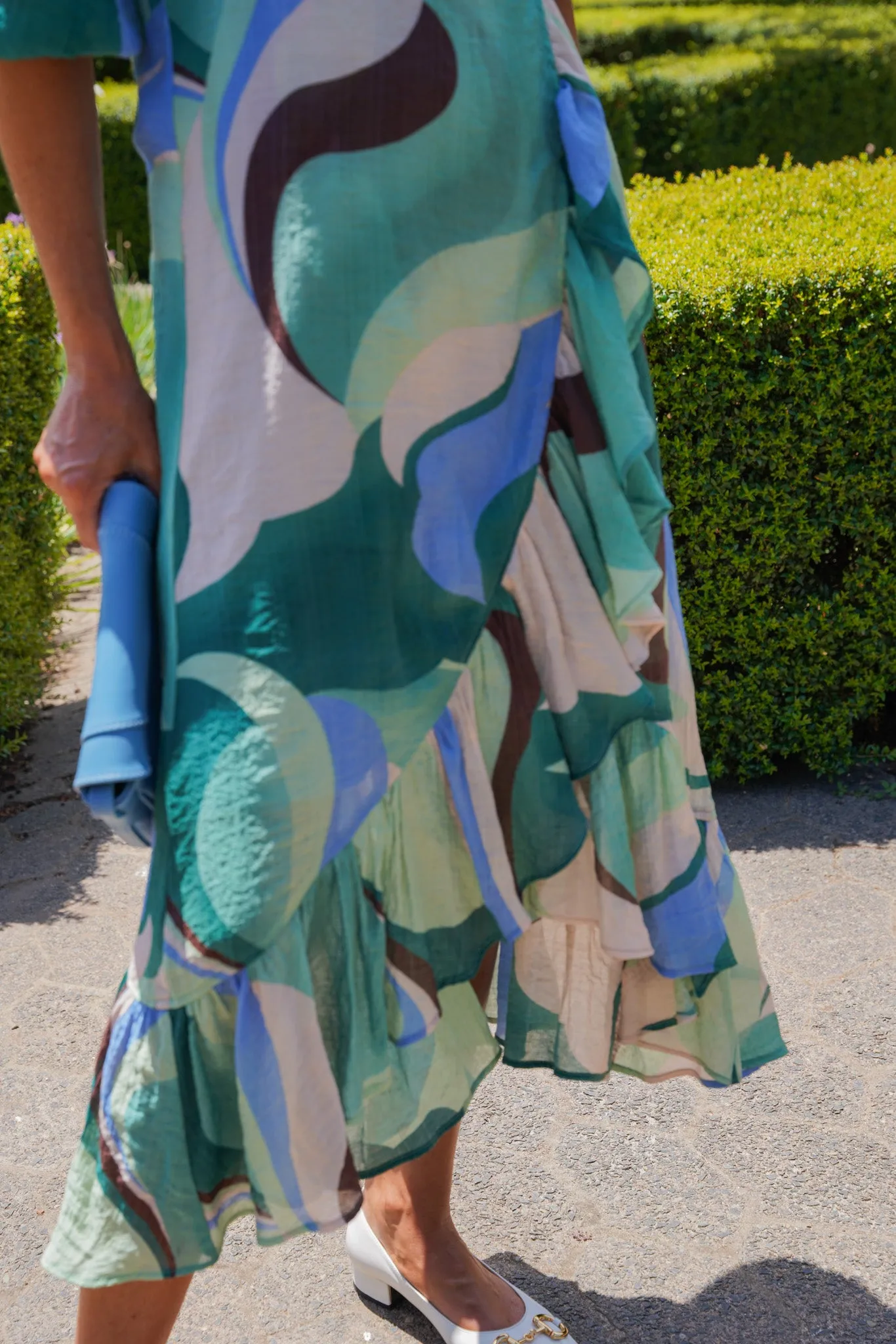 Printed Wrap Dress