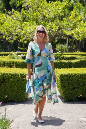 Printed Wrap Dress