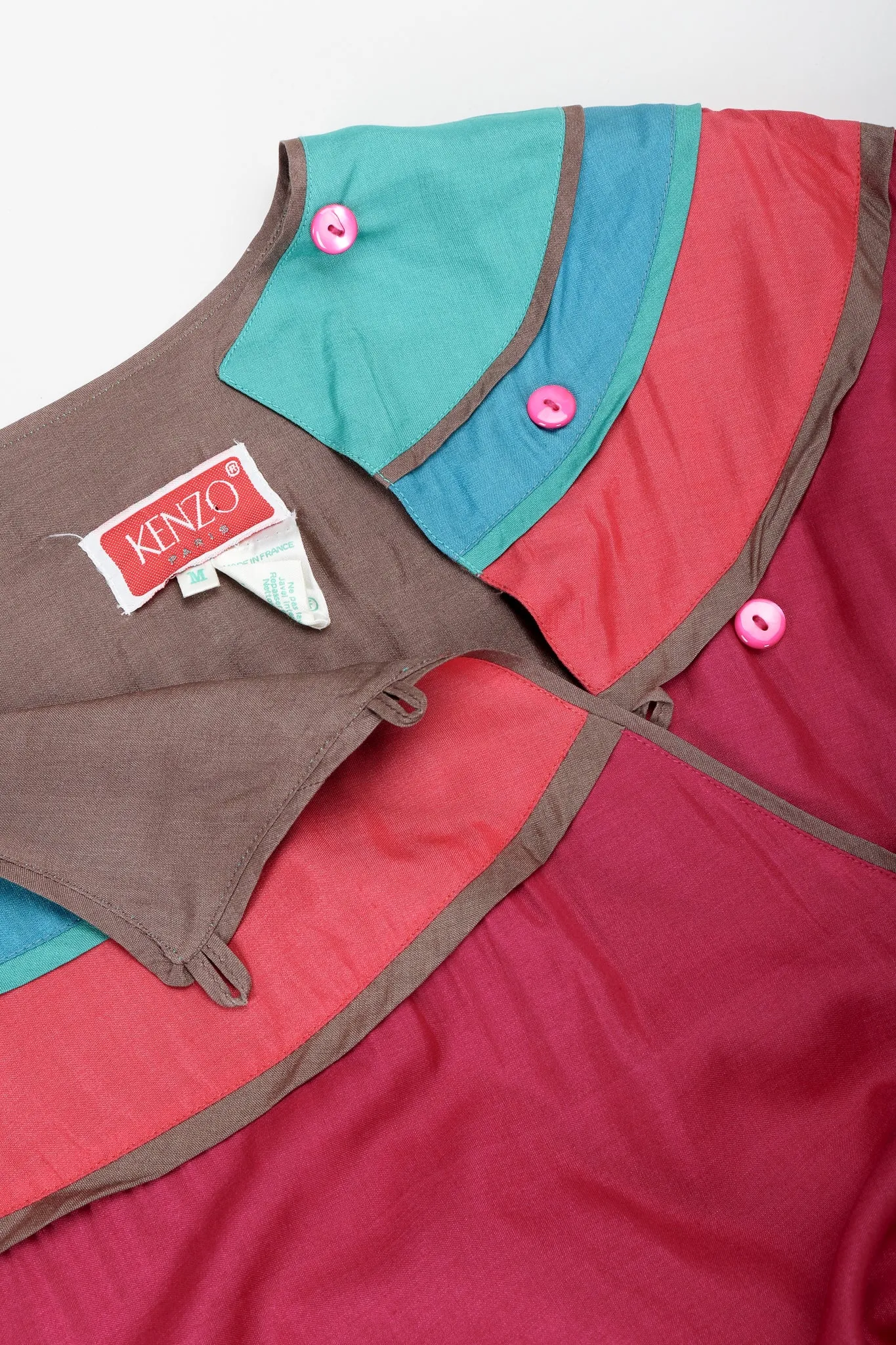 Rainbow Yoke Peasant Dress