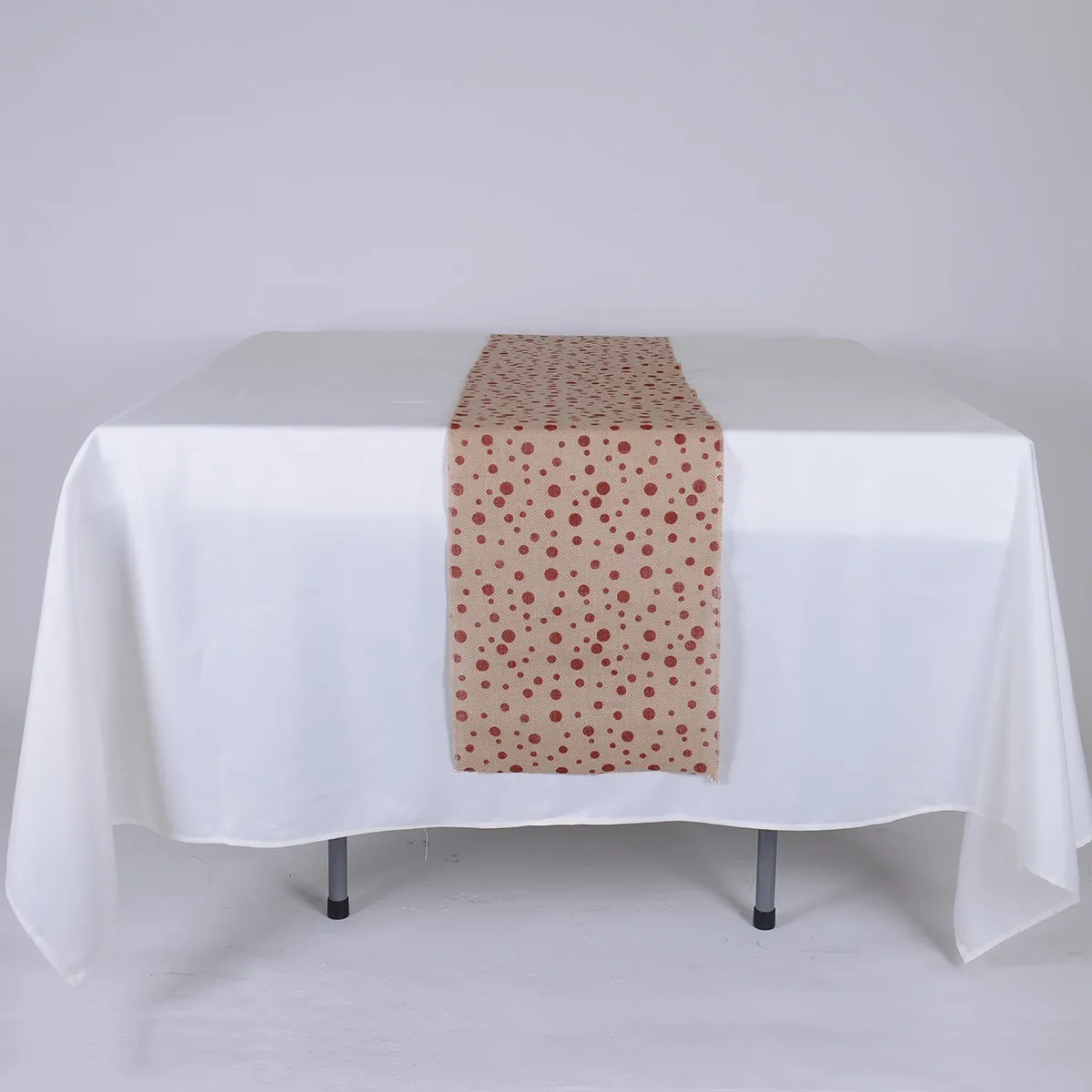 Red - 14 x 108 inch Burlap Table Runner
