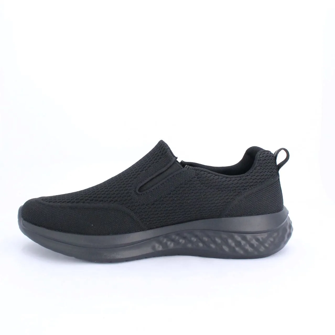 RICARDO MENS SLIPON TRAINERS-BLACK