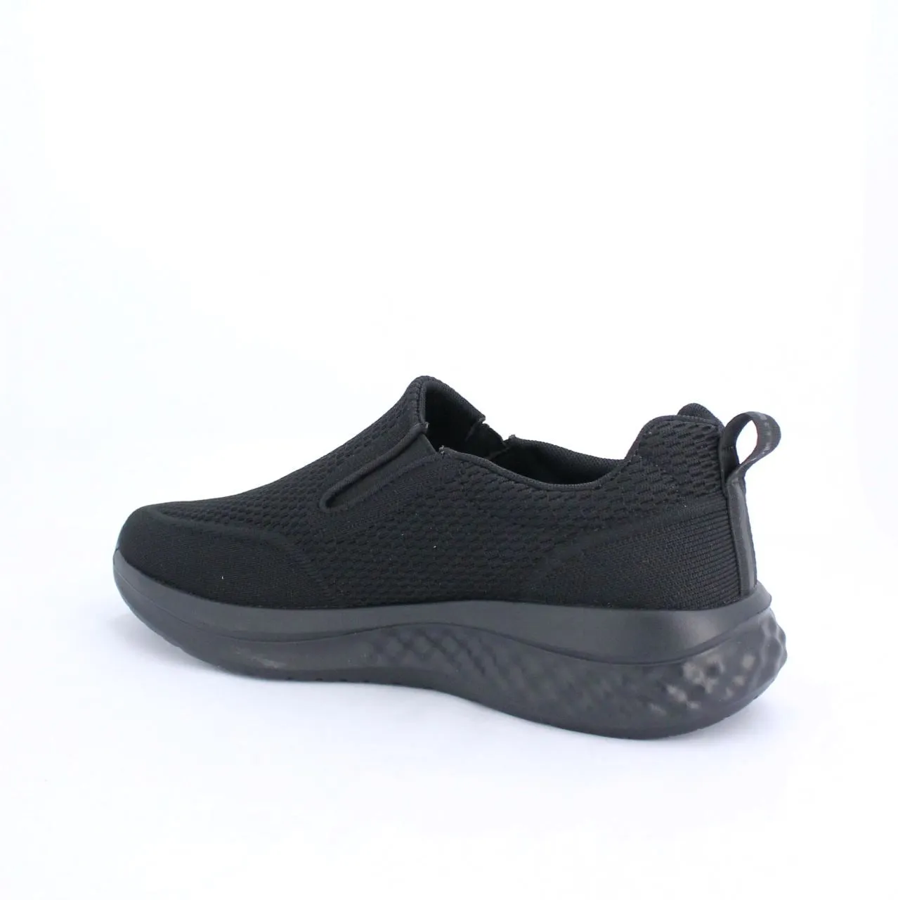 RICARDO MENS SLIPON TRAINERS-BLACK