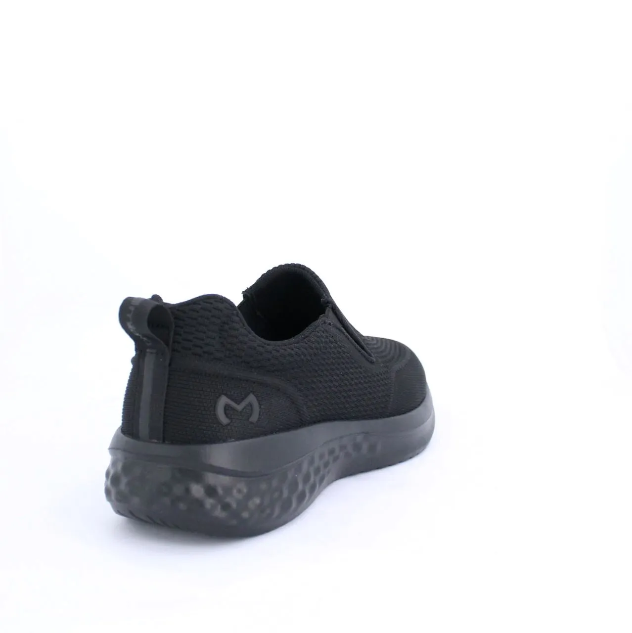RICARDO MENS SLIPON TRAINERS-BLACK
