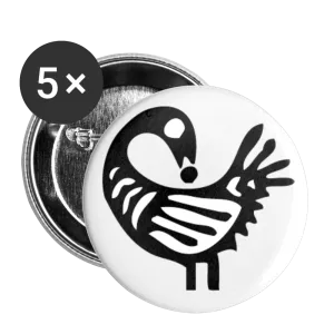 Sankofa Bird Buttons large 2.2'' (5-pack)