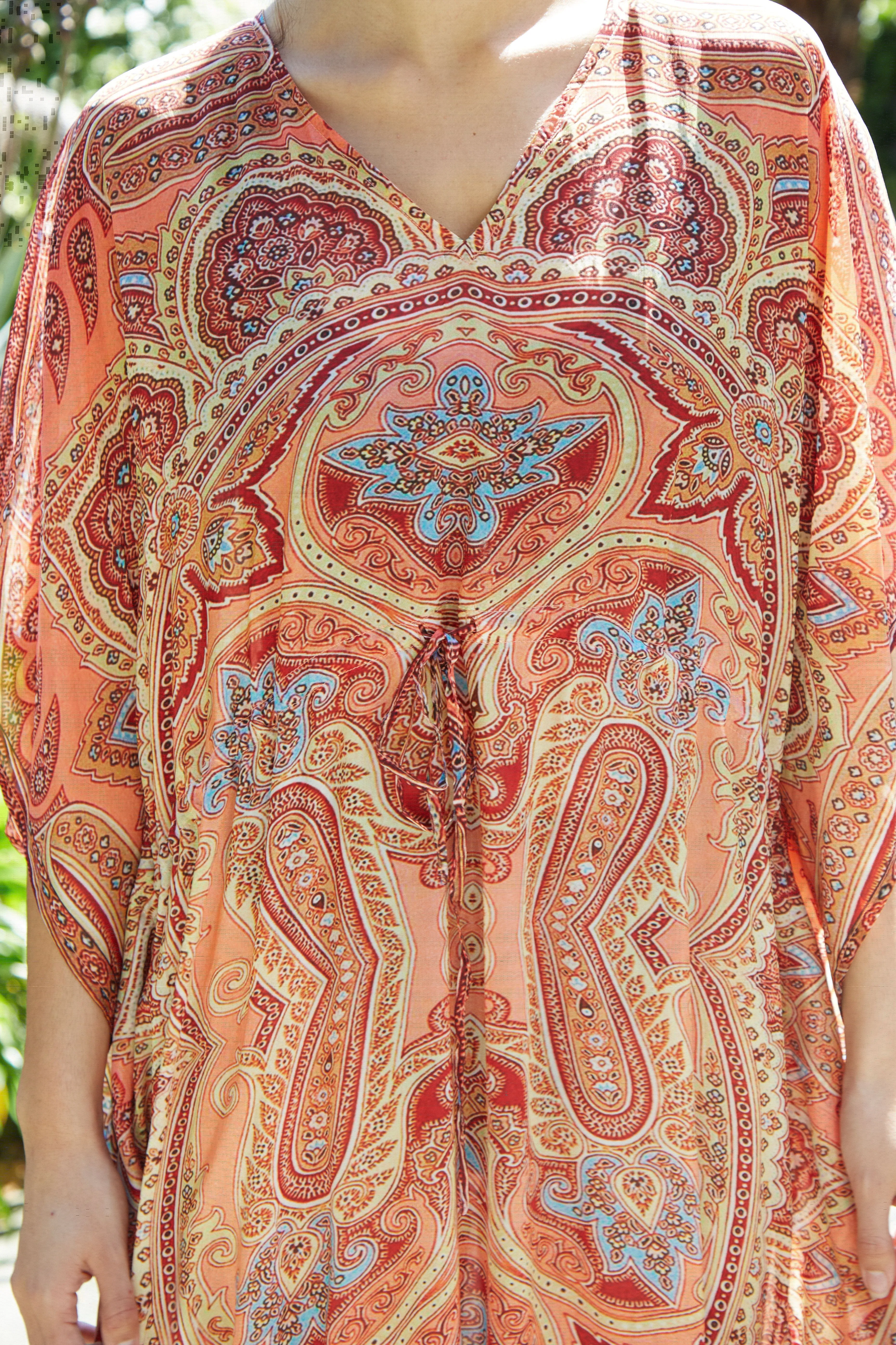 Shelley Drawstring Dress Bimini Silk Peaches