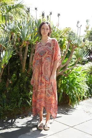 Shelley Drawstring Dress Bimini Silk Peaches