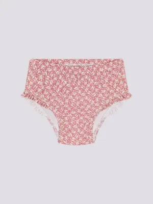 SLIP DA MARE ROSA BEB MOTIVO A FIORI