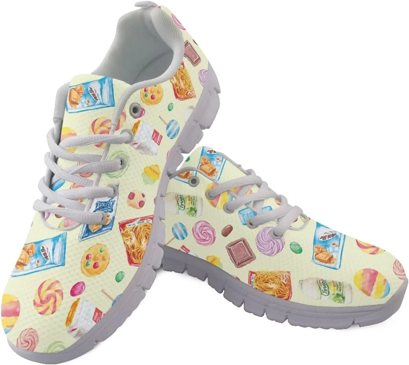 Sneakers Women Comfortable Lace Up Athletic Workout Holiday Tennis Hiking Shoes Women Breathable Non-Slip Running Sneakers Ladies US 5-12