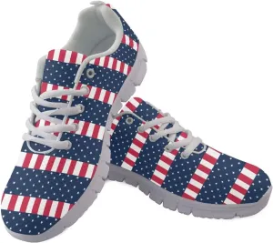 Sneakers Women Comfortable Lace Up Athletic Workout Holiday Tennis Hiking Shoes Women Breathable Non-Slip Running Sneakers Ladies US 5-12