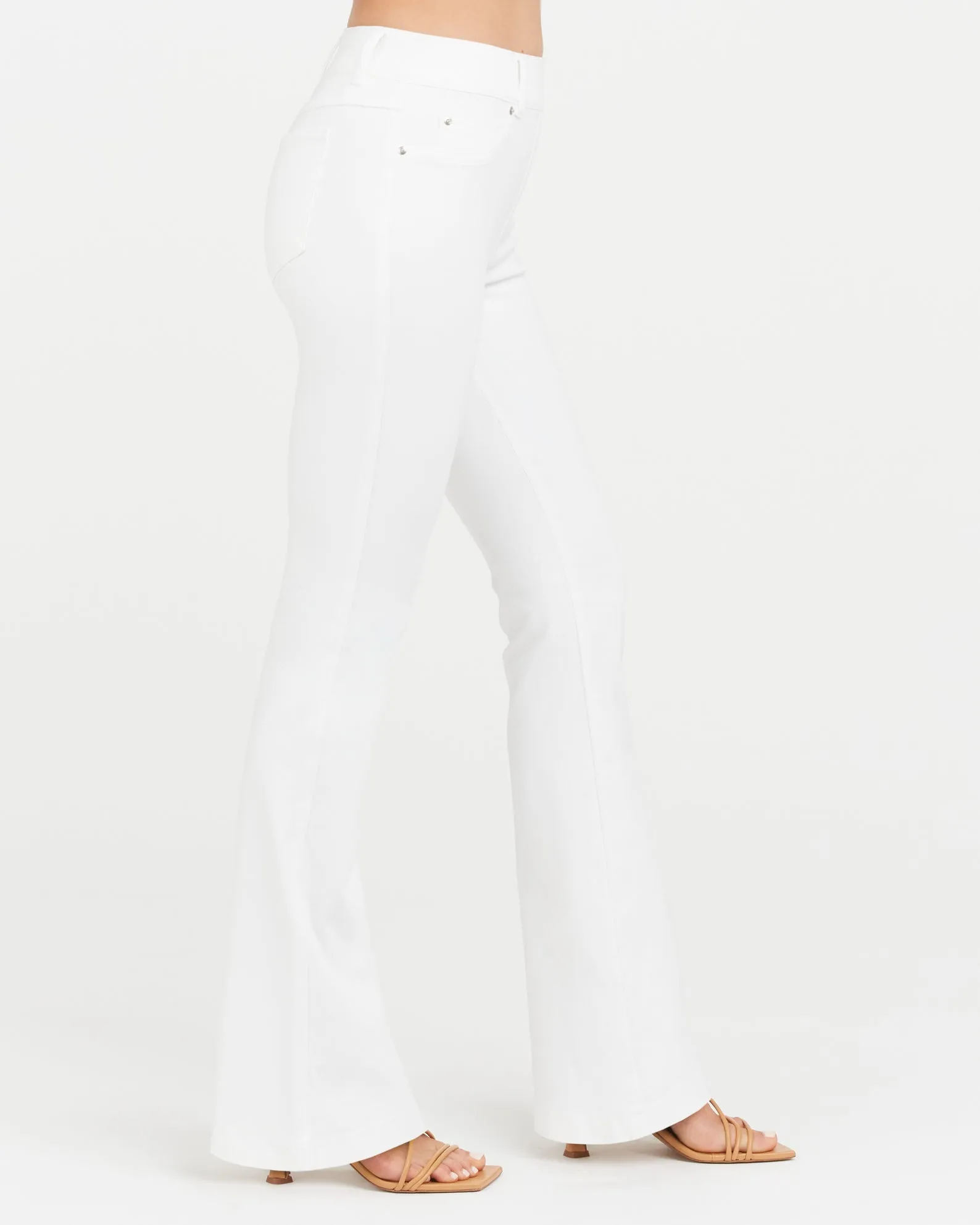 Spanx High Rise Slim Built In Flare Denim Jean Pants