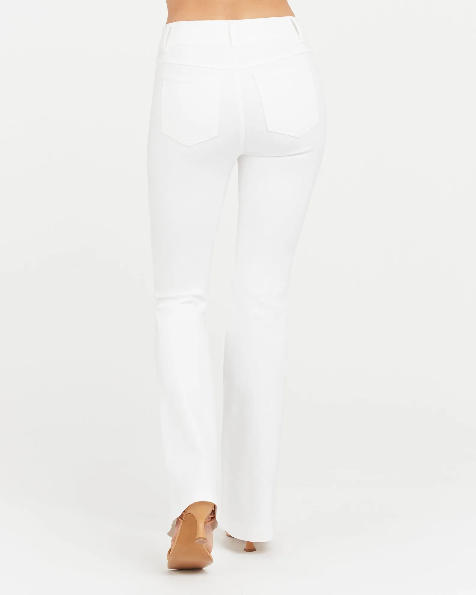 Spanx High Rise Slim Built In Flare Denim Jean Pants