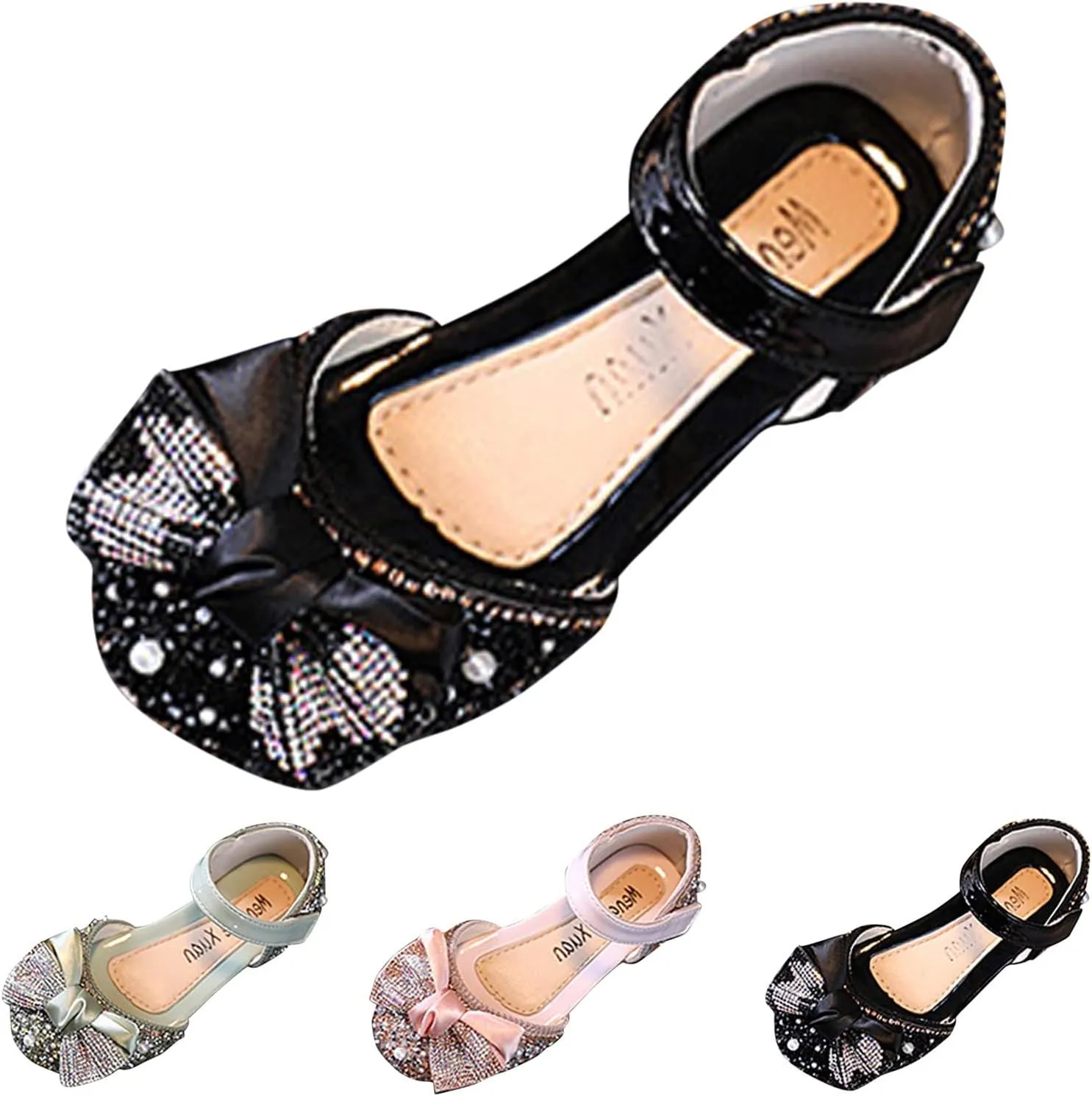Spring And Summer Children Dance Shoes Girls Dress Show Princess Shoes Pearl Rhinestone Rhinestone girls booties