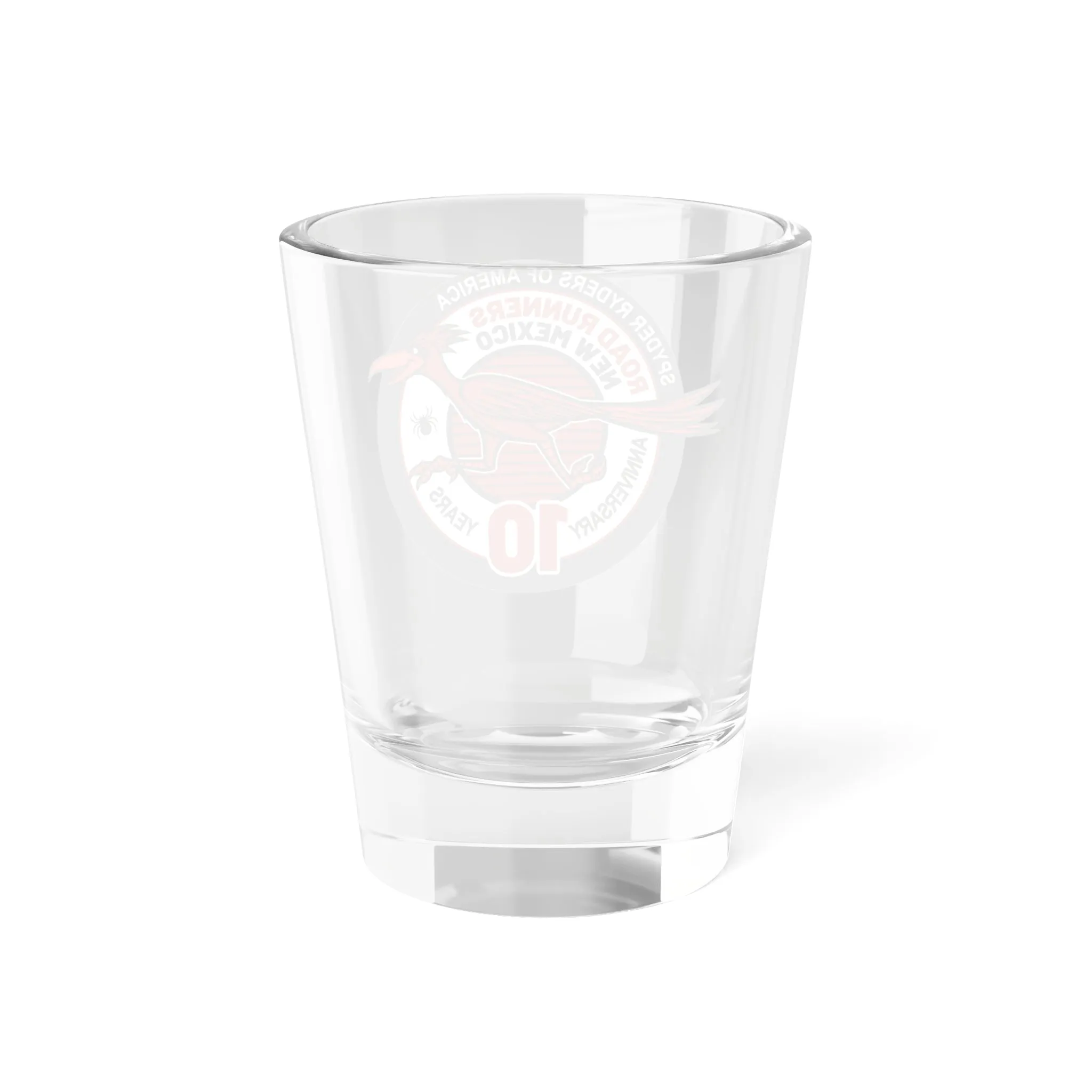 Spyder Riders Of America (10 Year Anniversary) [Road Runners]| Shot Glass, 1.5oz