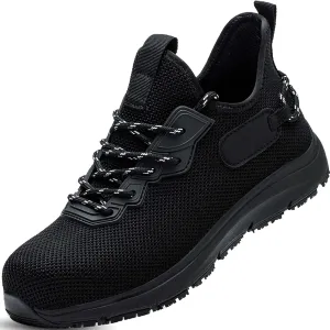 Steel Toe Non Slip Work Shoes for Men WomenWaterproof Lightweight Safety Sneakers