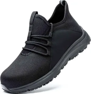 Steel Toe Non Slip Work Shoes for Men WomenWaterproof Lightweight Safety Sneakers
