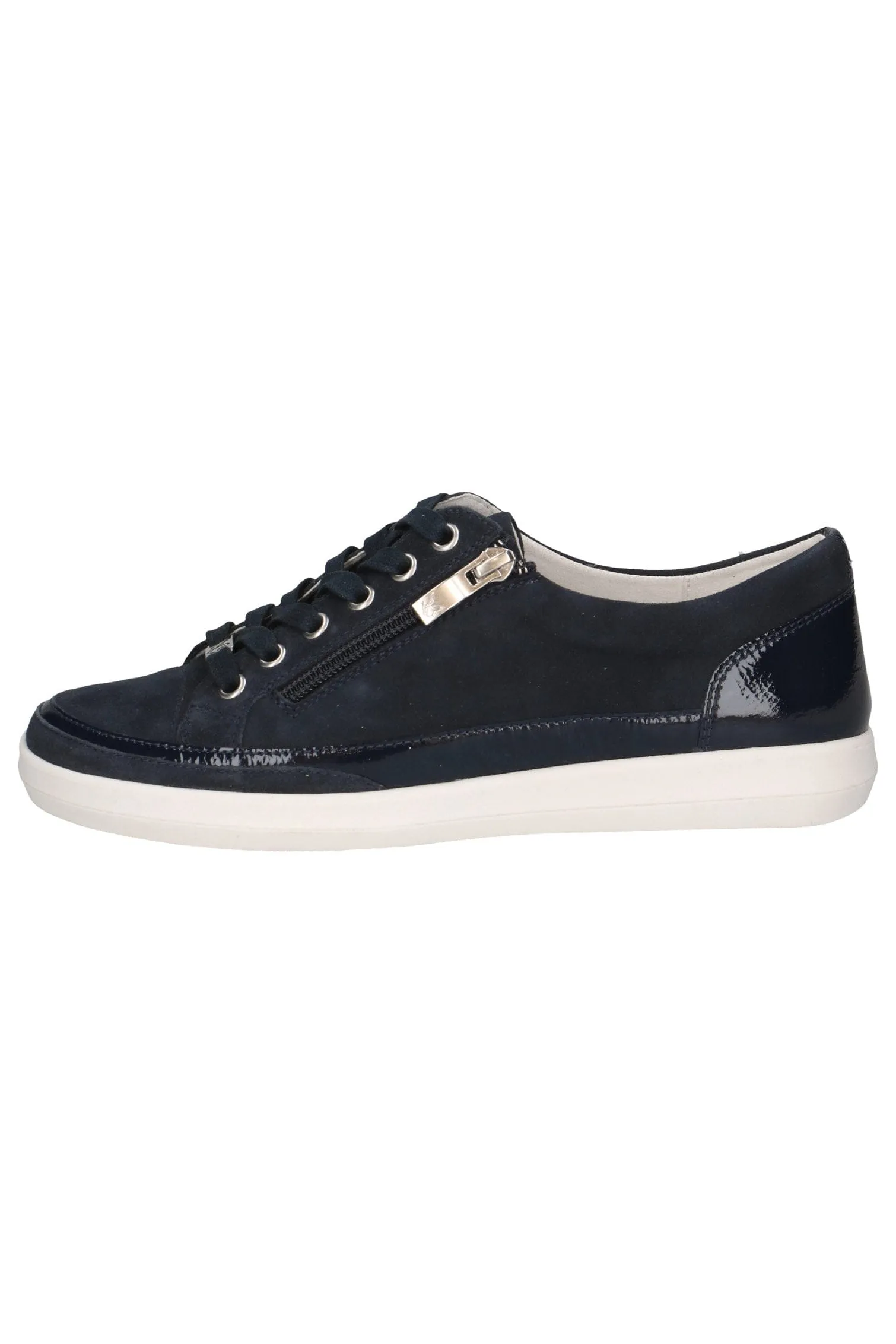 Suede Leather Pumps with Zip - Ocean Comb