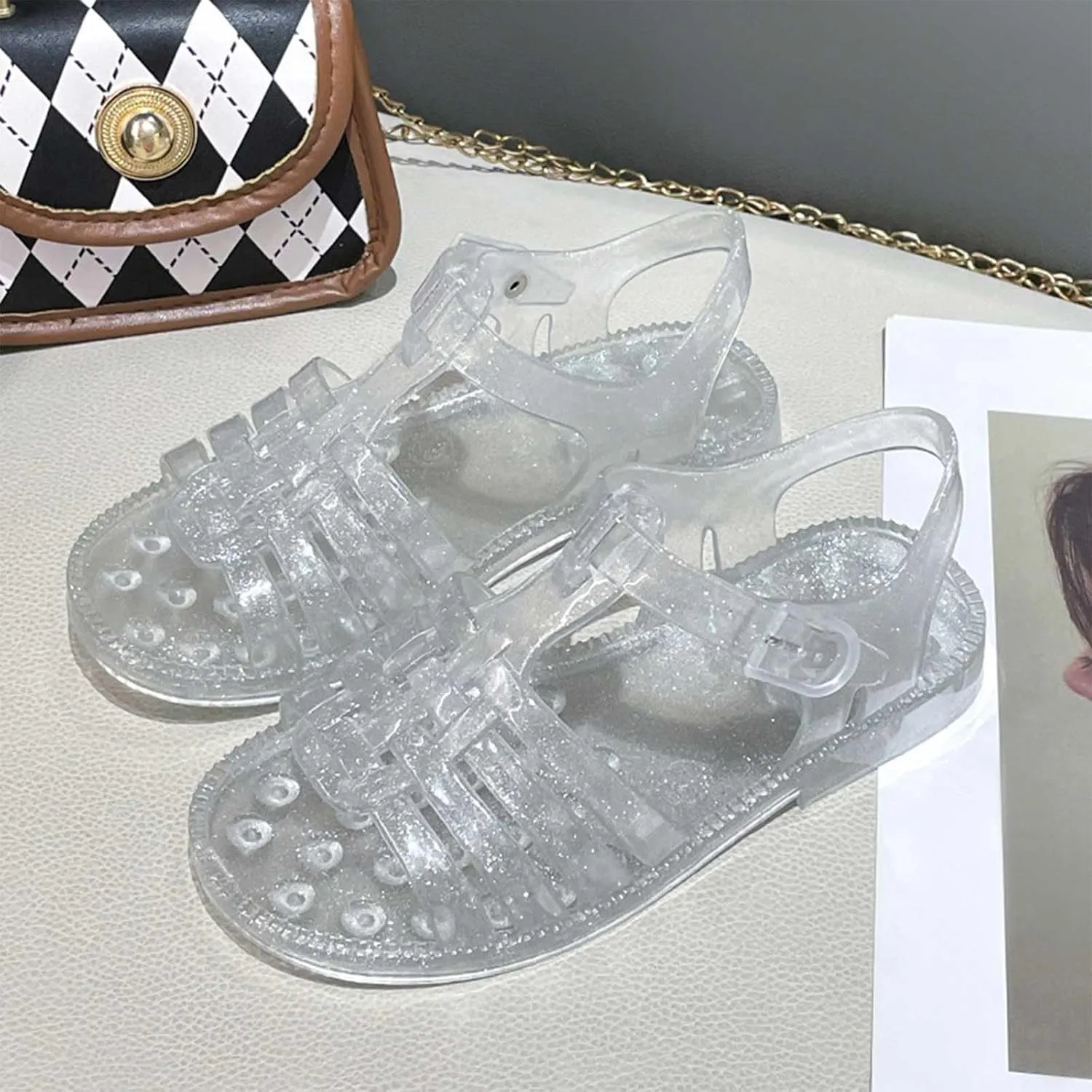 Summer Girls Sandals Jelly Cloth Flower Fashion Children Open Toe Beach Shoes Size 2 Girls Toddlers Sandals for