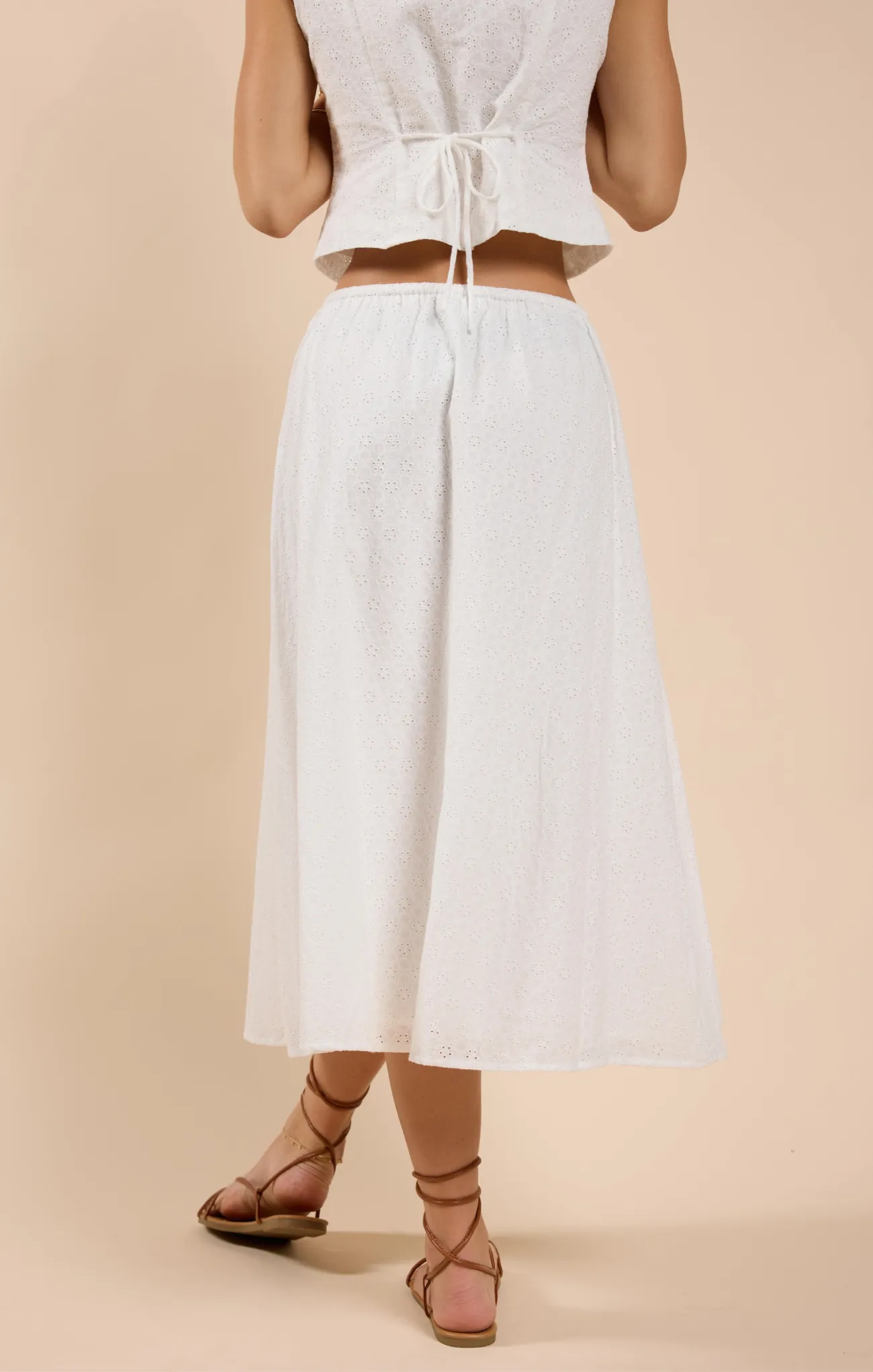 Sun Dream Eyelet Maxi Skirt