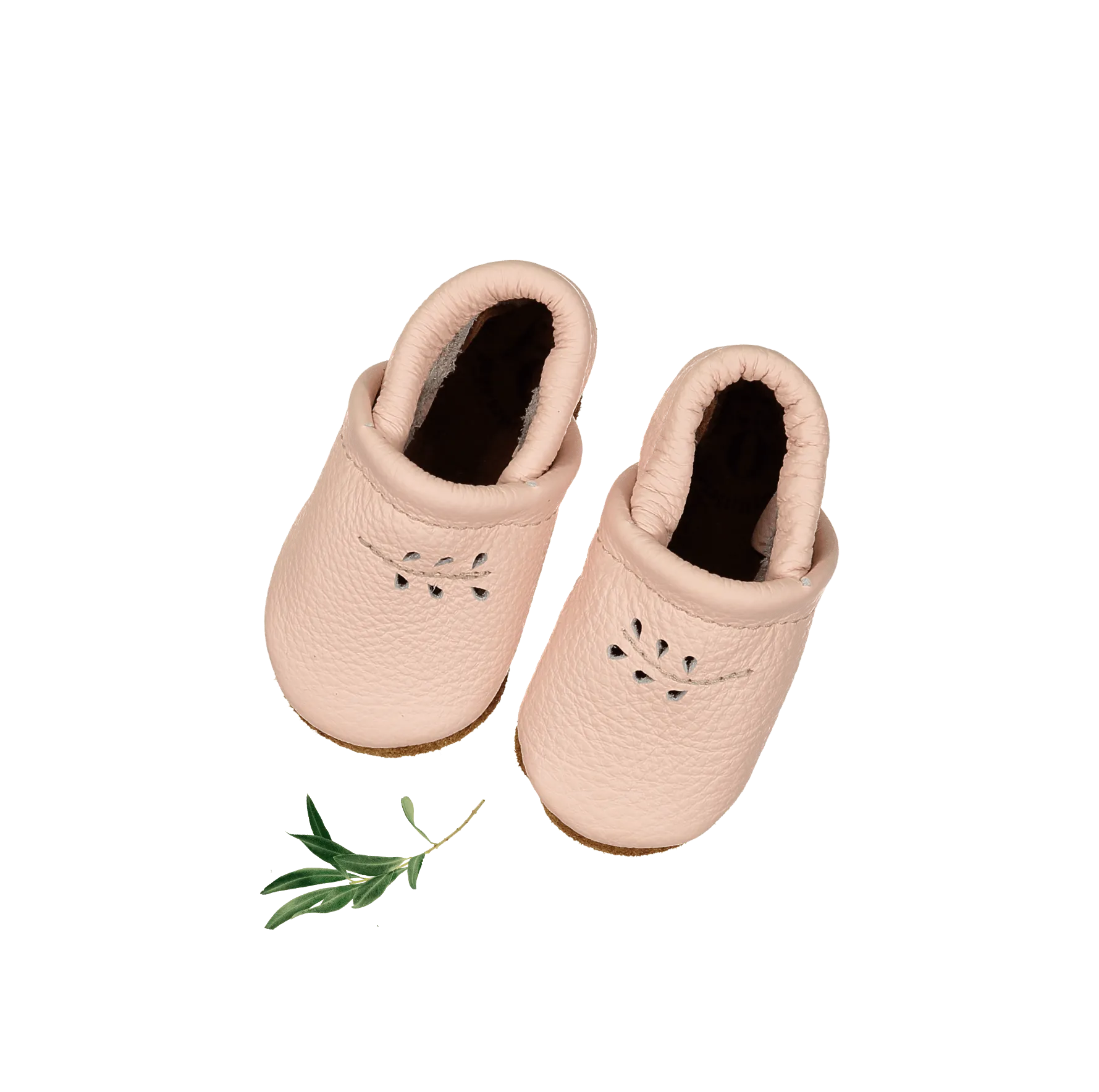 The Leather Mocc - Blush