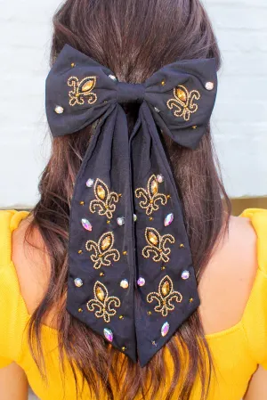 To the Superdome Fleur de Lis Bow