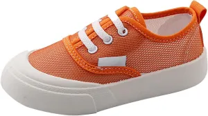 Toddler Kids Canvas Flats Shoes Single Mesh Breathable Casual Slip On Shoes for Girls Baby Canvas Sneakers Boys