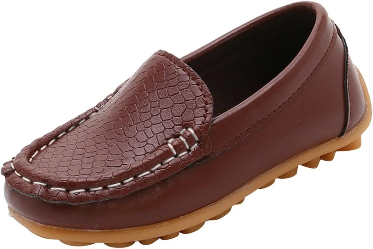 Toddler Little Kid Boys Girls Soft Slip On Loafers Dress Flat Shoes Boat Shoes Casual Shoes Young Girls Shoes Size 3