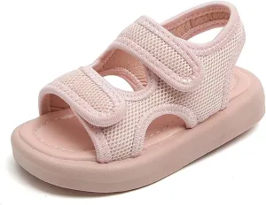 Unisex Kids Summer Mesh Sandals Open-Toe Outdoor Sport Sandals Athletic Lightweight Beach Shoes for Boys Girls