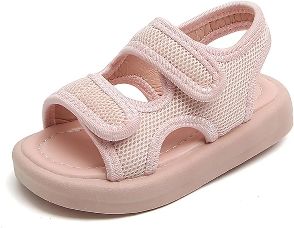 Unisex Kids Summer Mesh Sandals Open-Toe Outdoor Sport Sandals Athletic Lightweight Beach Shoes for Boys Girls