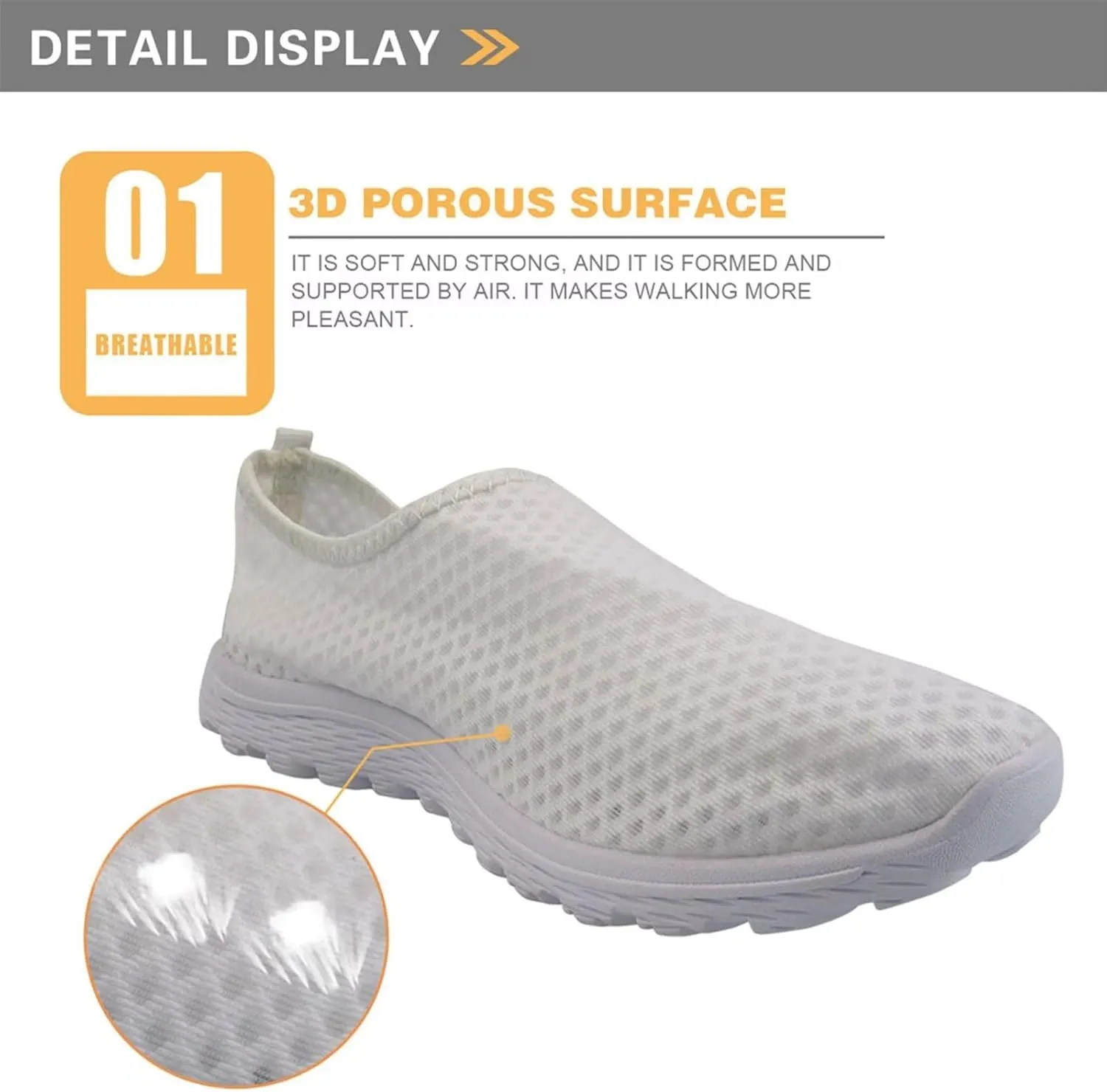 Uourmeti WomenS Running Shoes Gym Walking Workout Sneakers Slip Ons Size 5.5-11.5
