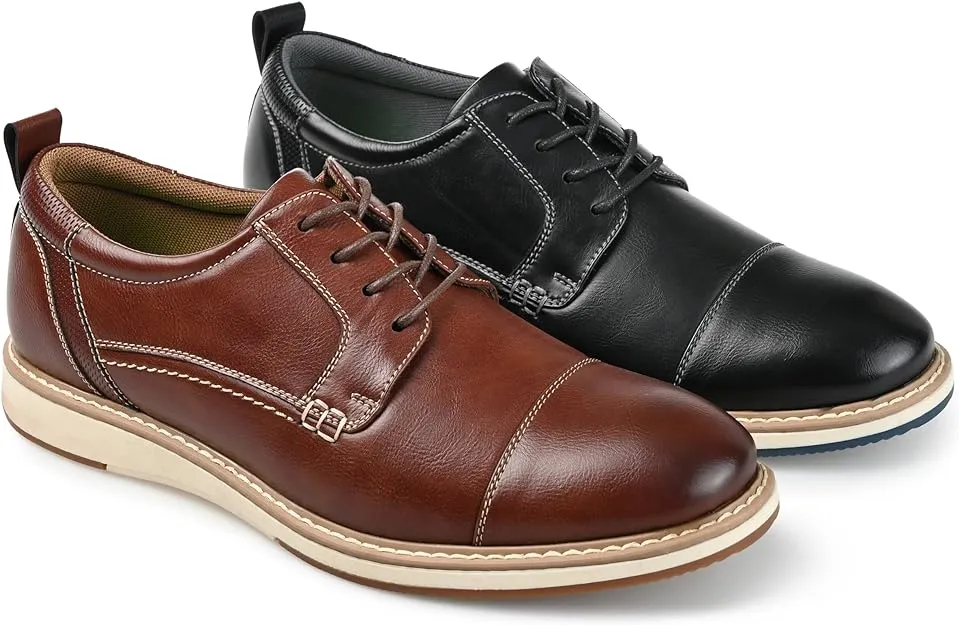 Vance Co. Men's Jedd Tru Comfort Foam Dress Shoe  Color Brown Size 11M