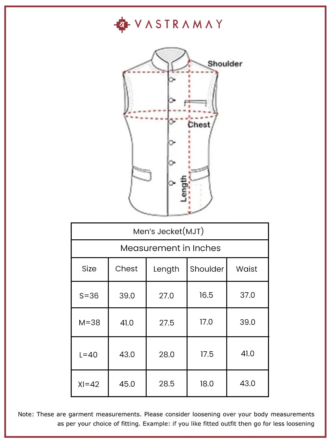VASTRAMAY Men's Black Satin Silk Nehru Jacket, Kurta And Pyjama Set.