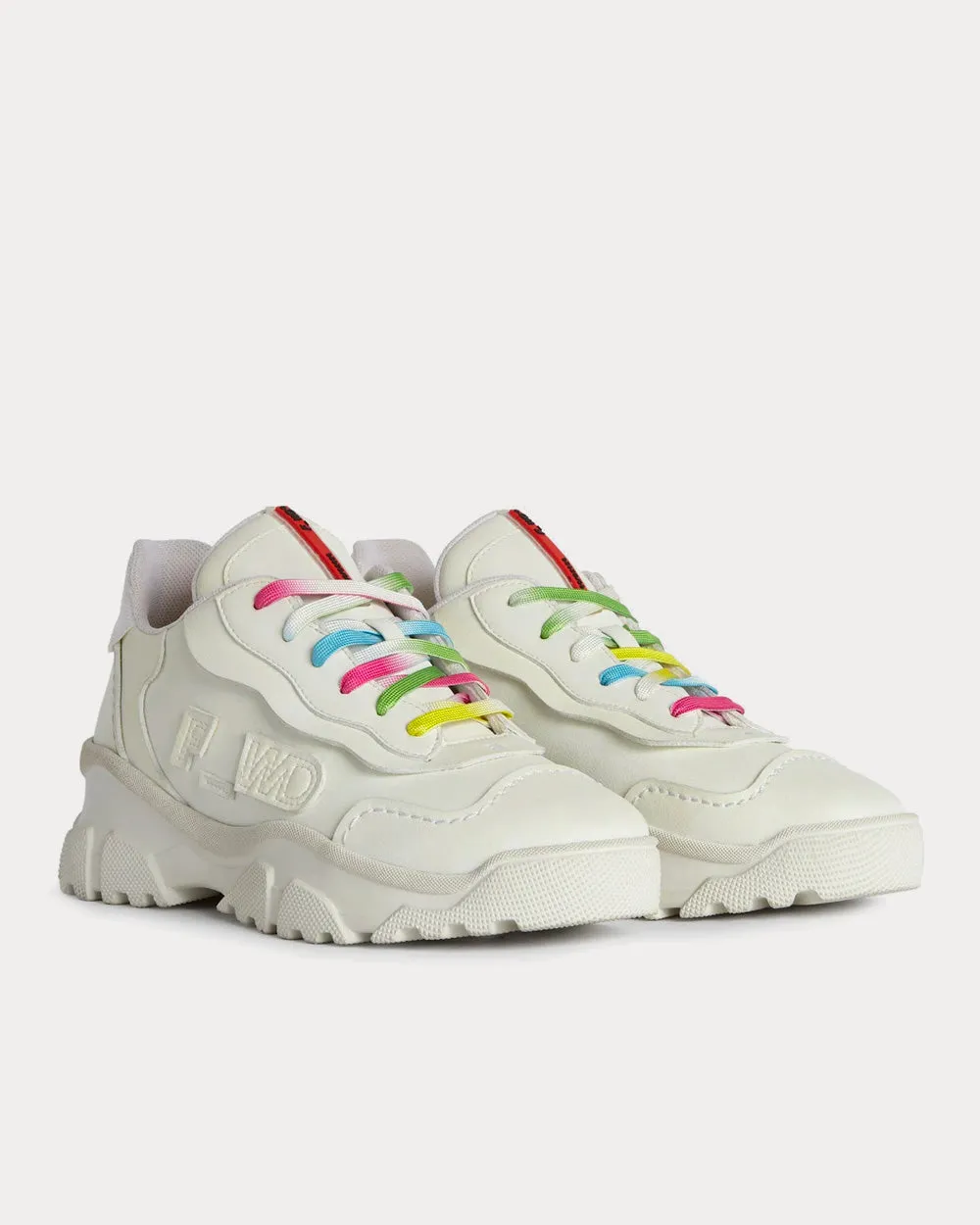 Vegan Leather White Low Top Sneakers