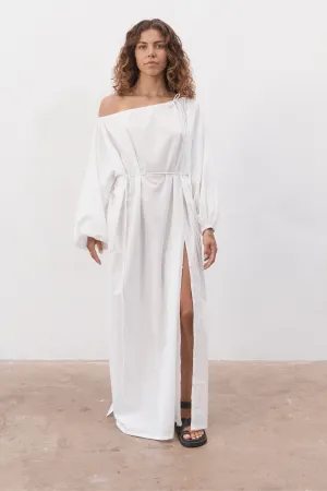 Verona Organic Cotton Maxi Dress White