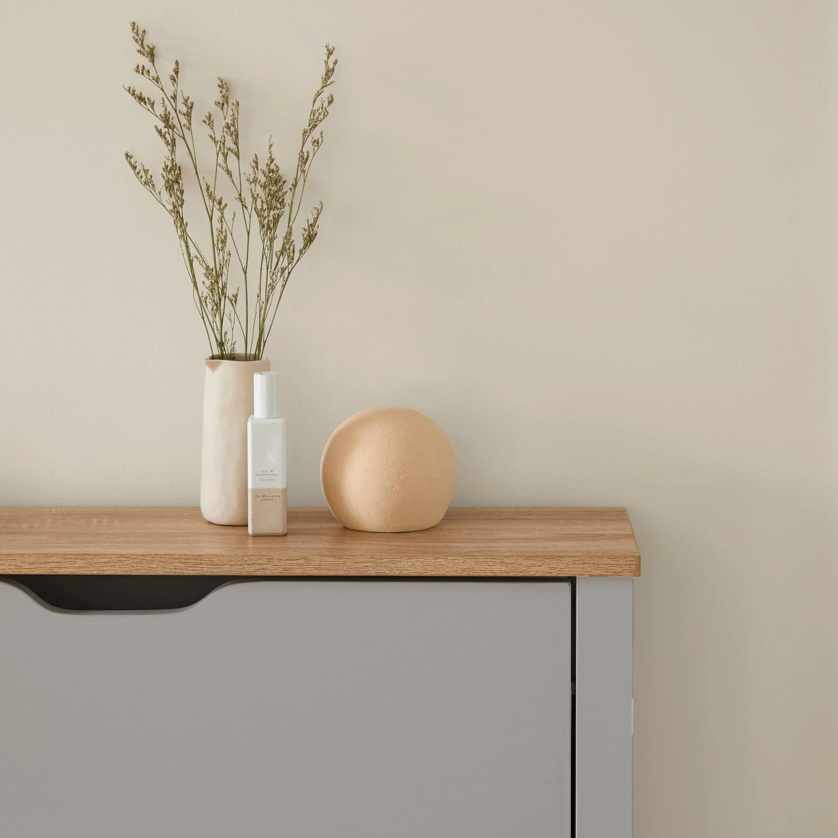 Windsor Shoe Cabinet - 2 Door - Grey